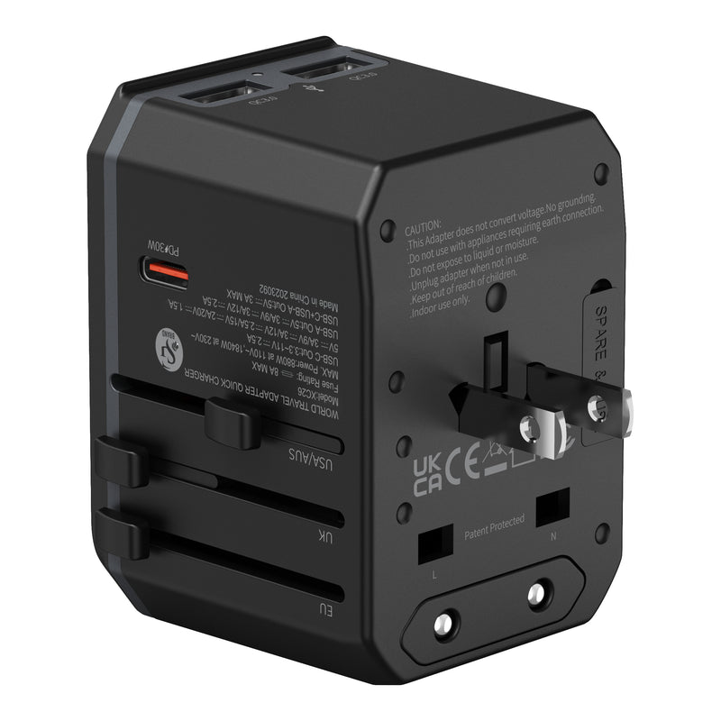 XCEED World Travel Adapter Quick Charger XC26 - 30W