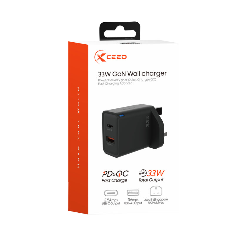 XCEED 33W GaN WALL CHARGER XC28